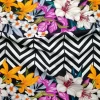Floral Chevron Fabric