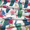Floral Peacocks Fabric