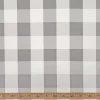 Grey Large Gingham Fabric