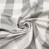 Grey Large Gingham Fabric