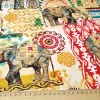 Indian Elephants Bohemian Fabric
