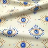Ivory Evil Eye Bead Fabric