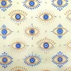 Ivory Evil Eye Bead Fabric