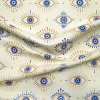 Ivory Evil Eye Bead Fabric