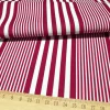 Maroon White Striped Fabric