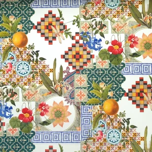 Marrakech Art Print Moroccan Tiles Fabric