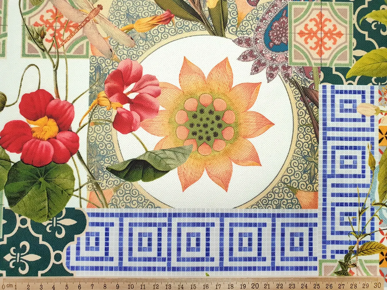 Marrakech Art Print Moroccan Tiles Fabric
