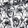 Monkey With Glasses Fabric