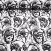 Monkey With Glasses Fabric
