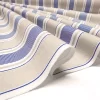 Navy Beige Ticking Stripes Fabric
