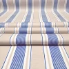 Navy Beige Ticking Stripes Fabric