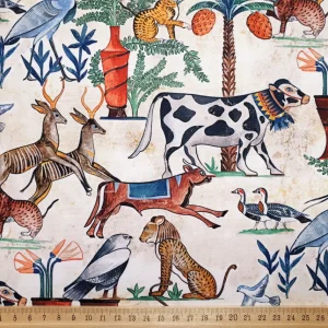 Nile River Animals Fabric