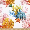 Orange Yellow Coral Reef Fabric