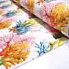 Orange Yellow Coral Reef Fabric