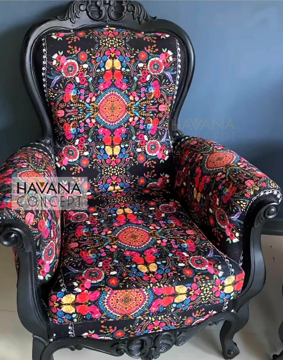 Asian Uzbek Floral Fabric