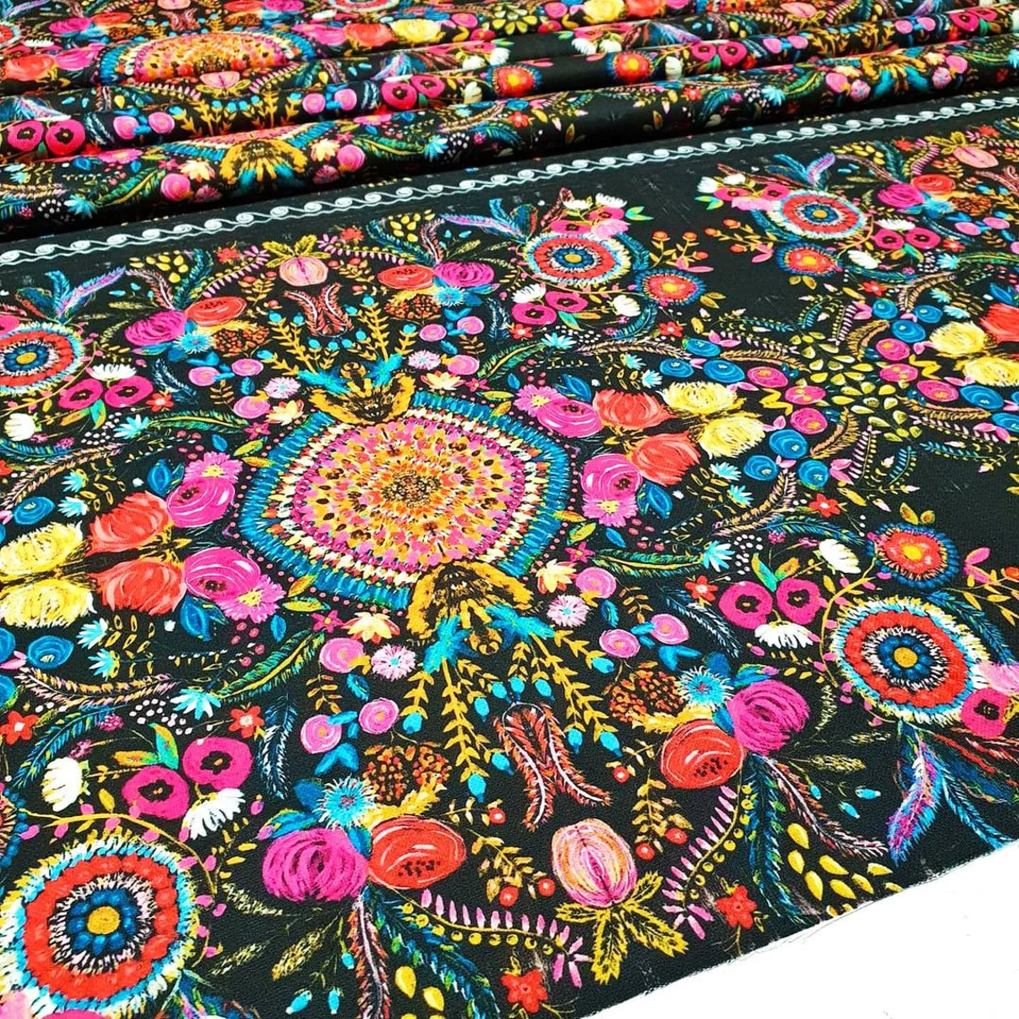 Asian Uzbek Floral Fabric