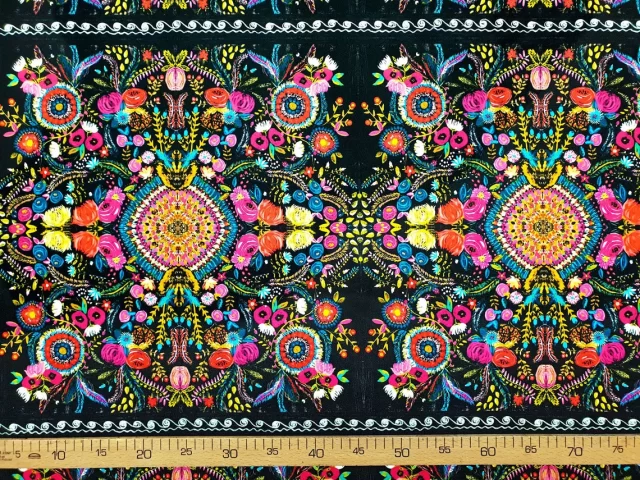 Asian Uzbek Floral Fabric