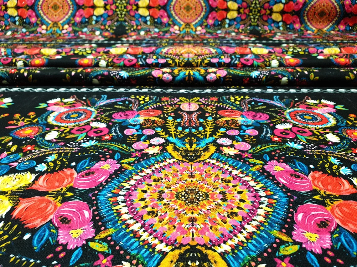 Asian Uzbek Floral Fabric