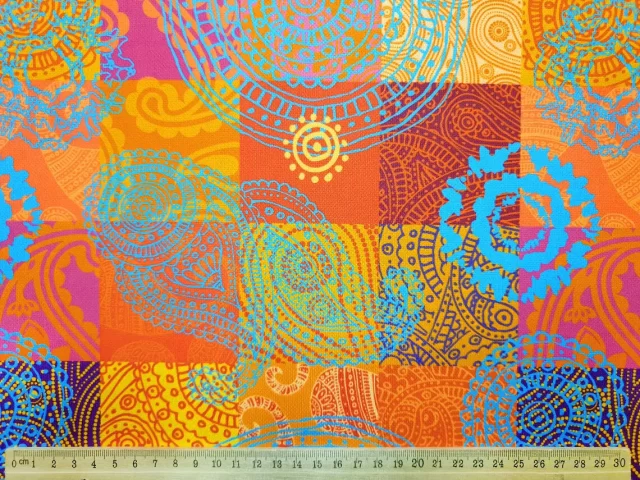 Paisley Mandala Fabric