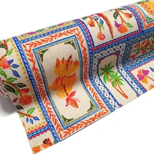 Persian Ceramic Tiles and Birds Fabric