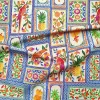 Persian Ceramic Tiles and Birds Fabric