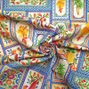 Persian Ceramic Tiles and Birds Fabric