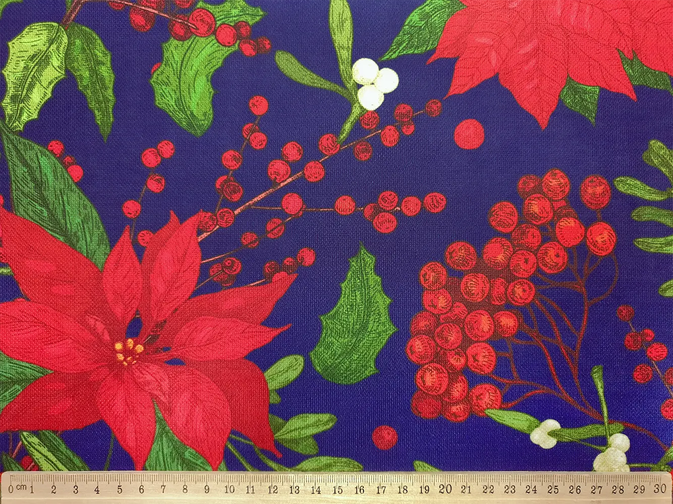 Poinsettia Flower Fabric