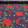 Poinsettia Flower Fabric