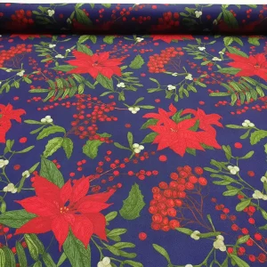 Poinsettia Flower Fabric