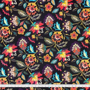 Polish Folk Art Floral Fabric