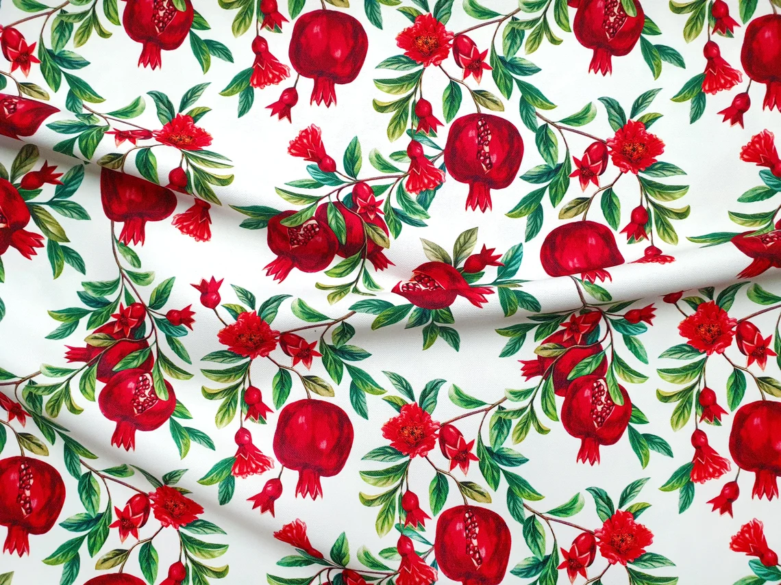 Pomegranate Print Fabric