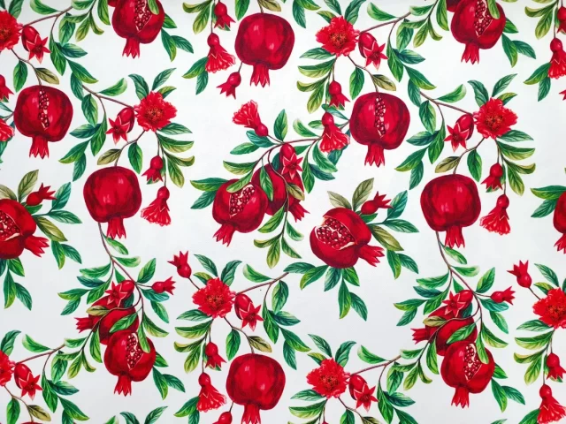 Pomegranate Print Fabric