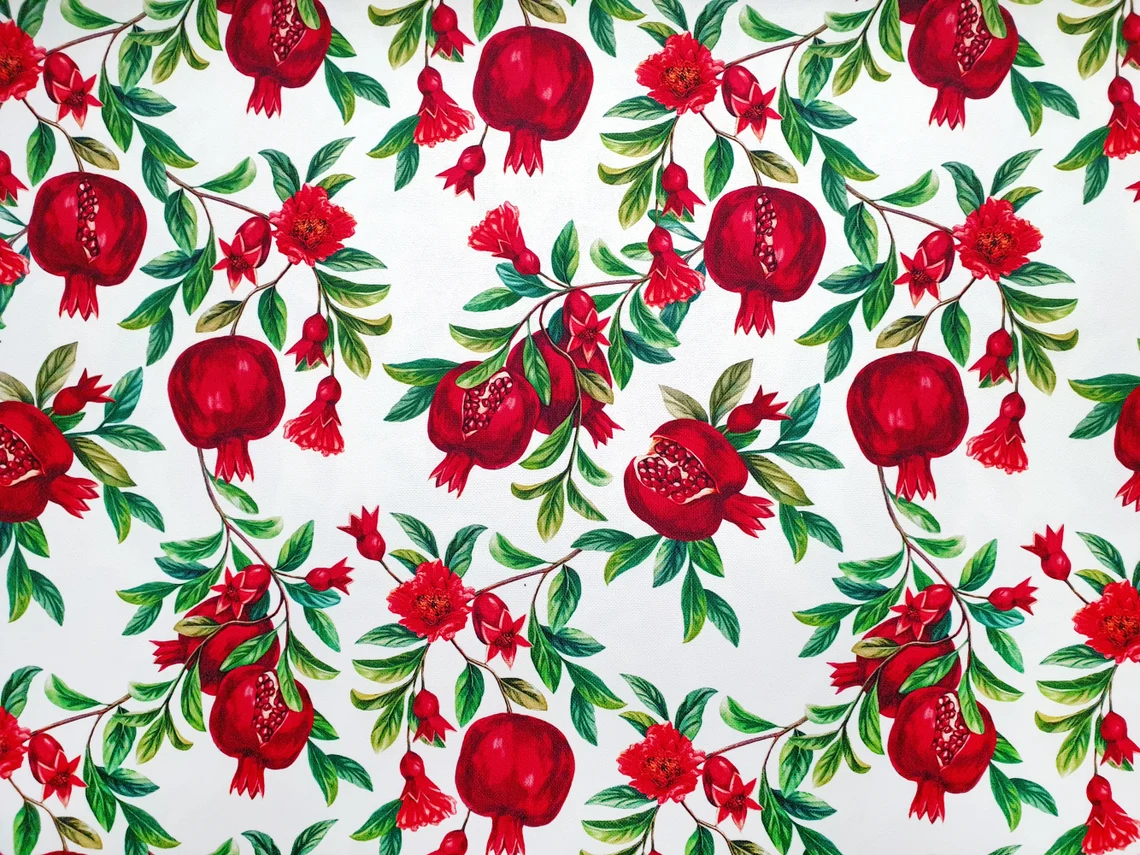 Pomegranate Print Fabric