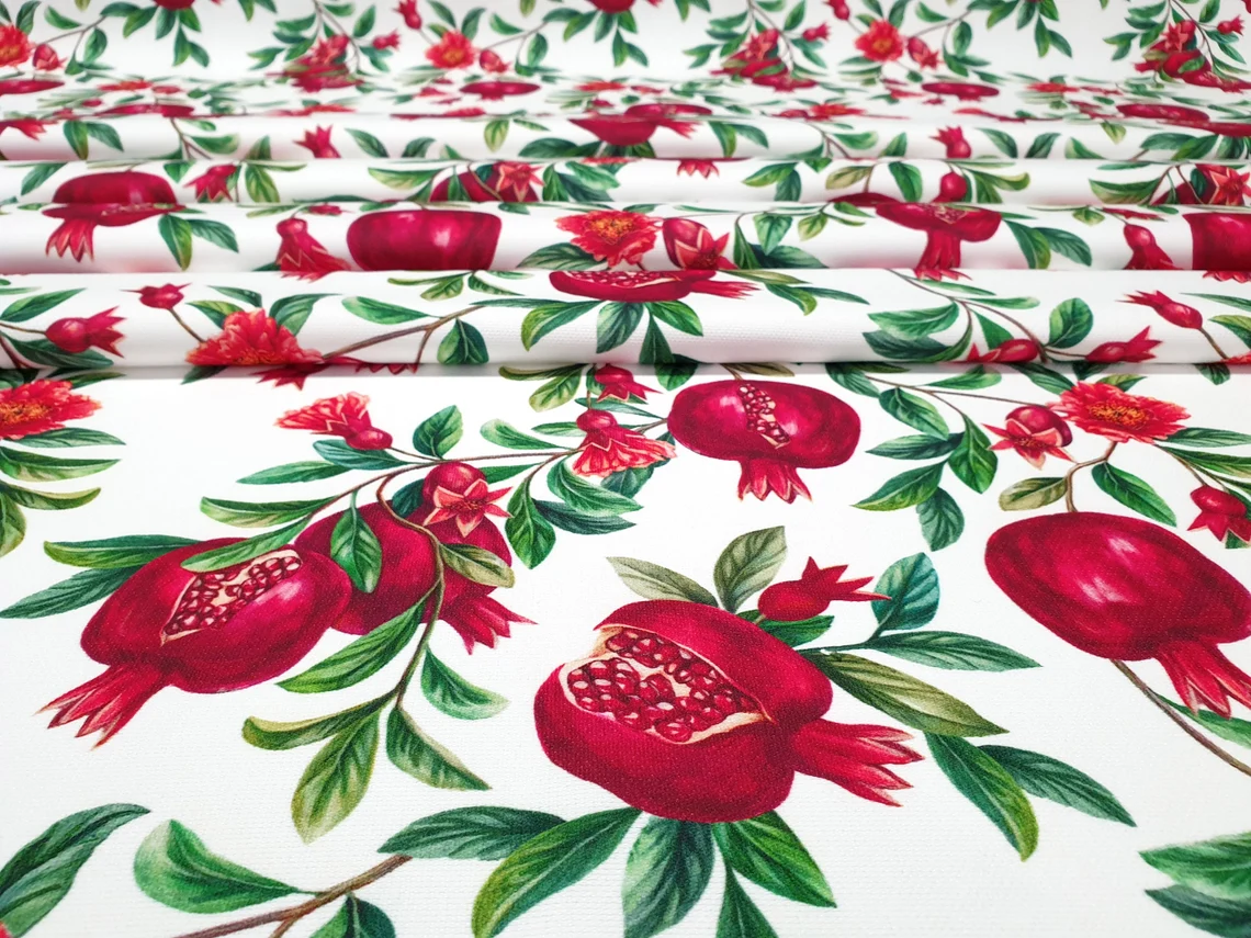 Pomegranate Print Fabric