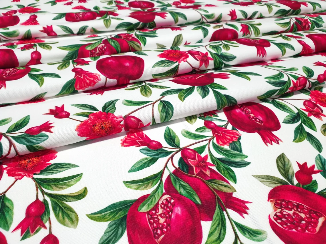 Pomegranate Print Fabric