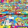 Pop Art Comic Book Fabric
