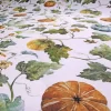 Pumpkin and Autumn Leaves Fabric