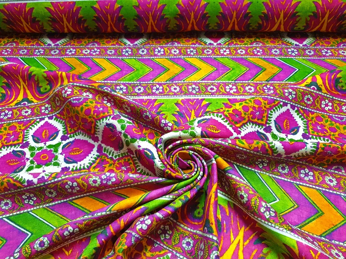 Rainbow Tribal Bohemian Fabric