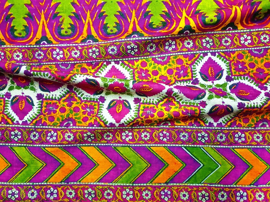 Rainbow Tribal Bohemian Fabric