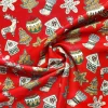 Red Christmas Toys Fabric