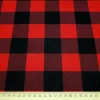 Red and Black Buffalo Check Fabric