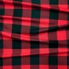 Red and Black Large Gingham Fabric