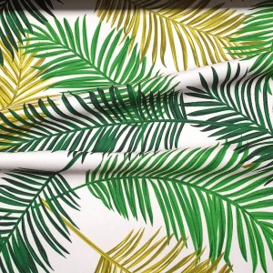 Retro Palm Leaves Fabric