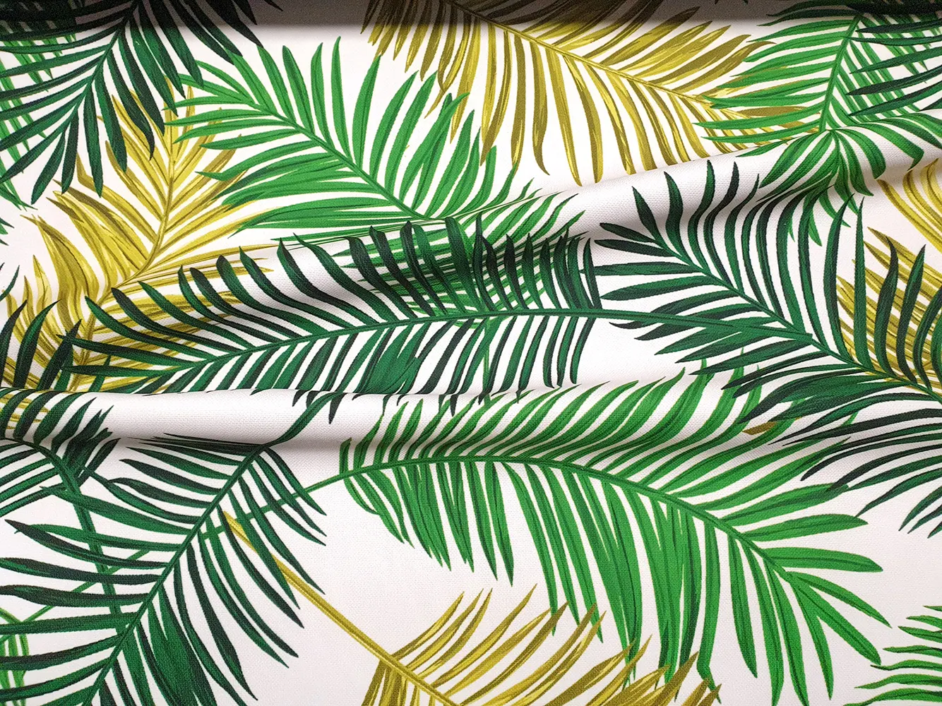 Retro Palm Leaves Fabric