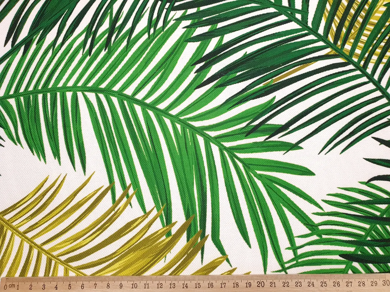 Retro Palm Leaves Fabric