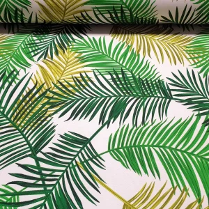 Retro Palm Leaves Fabric