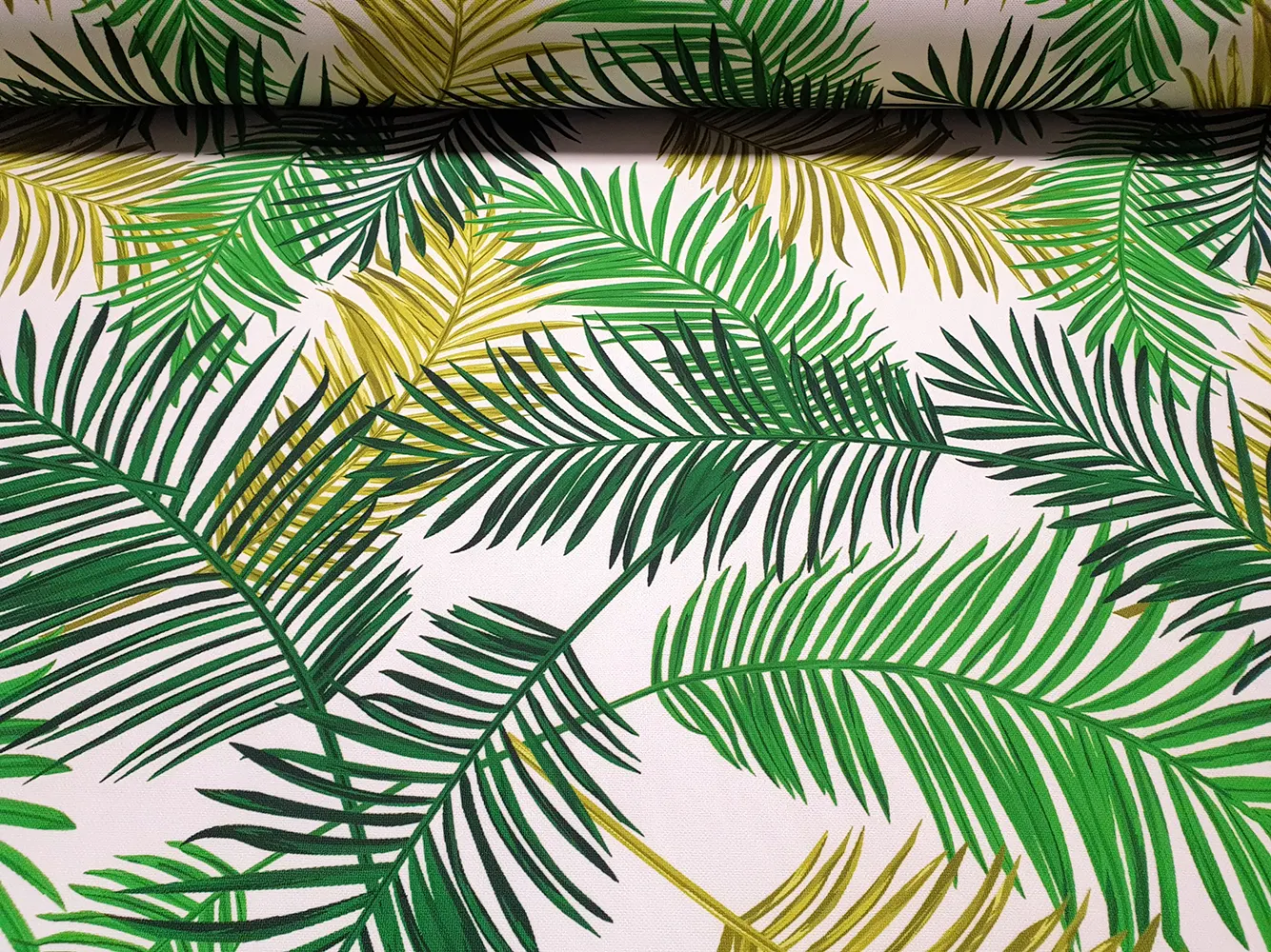 Retro Palm Leaves Fabric
