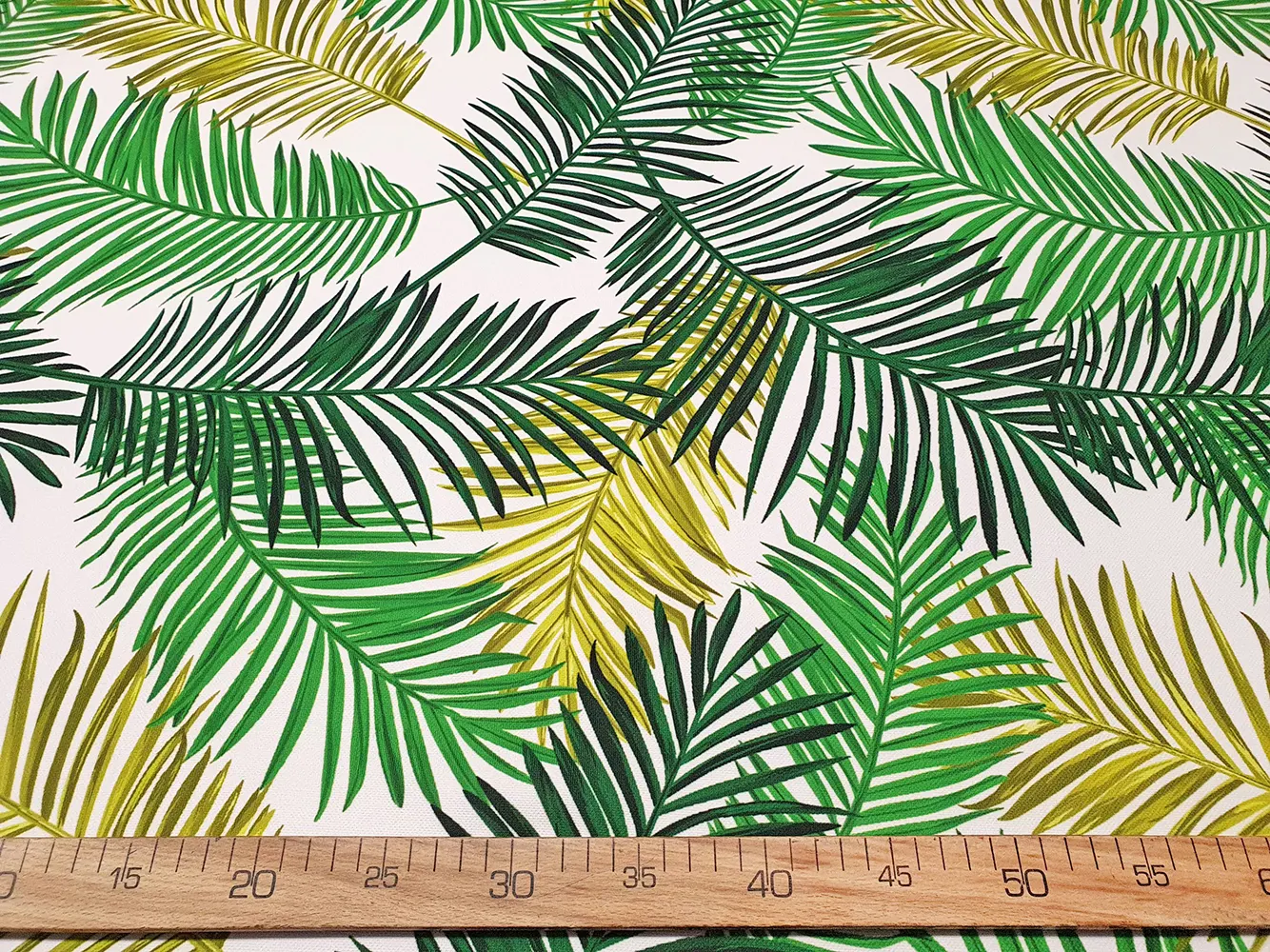 Retro Palm Leaves Fabric