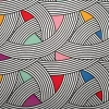 Retro Scandinavian Geometric Fabric
