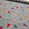 Retro Scandinavian Geometric Fabric